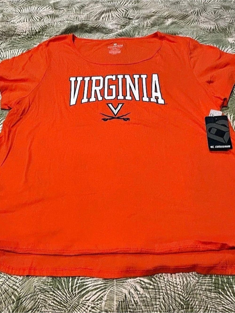 Colosseum Virginia Cavaliers Women's Orange Short Sleeve Tee XXL NWT